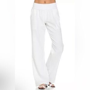 ATHLETA~  Women's Fold over Linen Pants ~ Size 6